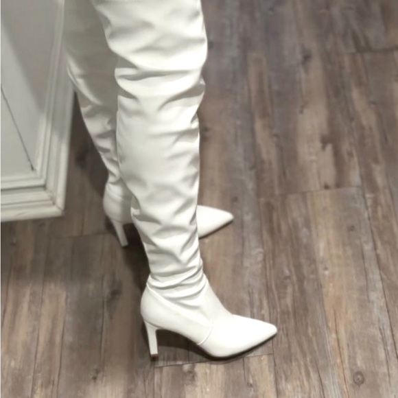 Dream Pairs New white thigh high boots, 8.5 - Picture 1 of 6